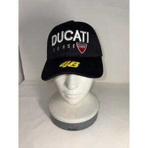 Black Ducati snap back cap